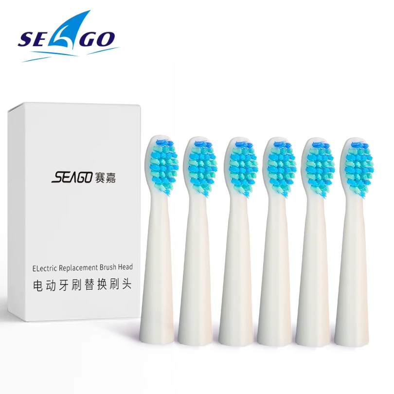 

SEAGO Electric Toothbrush Head Dupont Nylon Replacement Brush Heads Fits for SG910/SG507/SG515/SG551/E4/E9/E2/SG575/SG958/XF20