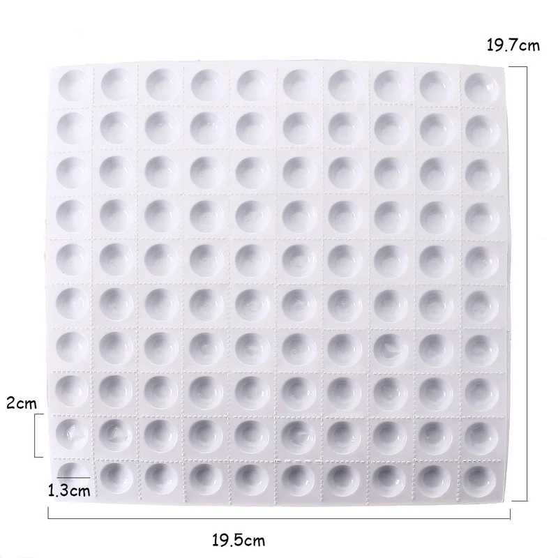 1 шт. 100 отверстия одноразовые крышки чернил пигмента держатели белый Пластик