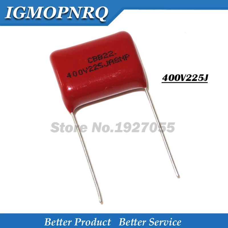 

10PCS 400V225J 2.2UF Pitch 20M 225J400V 225 400V 2200PF CBB Polypropylene film capacitor 400V225J-P20 NEW