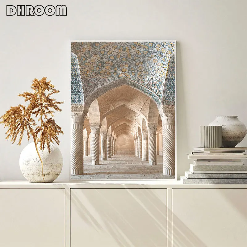 Morocco Arabic Door Architecture Canvas Painting Travel Landscape Poster Print Islamic Wall Art Picture Photography Muslim Decor | Дом и сад