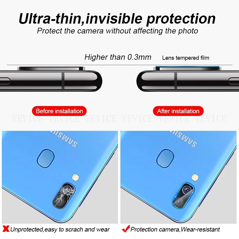 HD объектив протектор стекло для samsung A70 M40 A50 A60 S10 Plus Galaxy s7edge A10 A20 E A30 камера экран