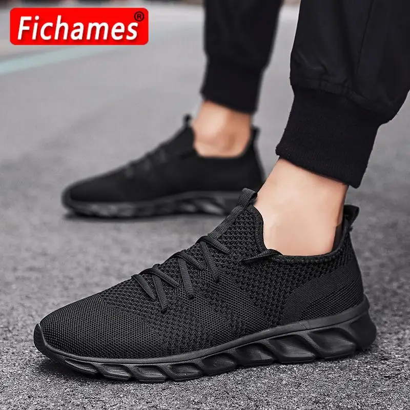 Кроссовки мужские сетчатые дышащие светильник модная повседневная прогулочная