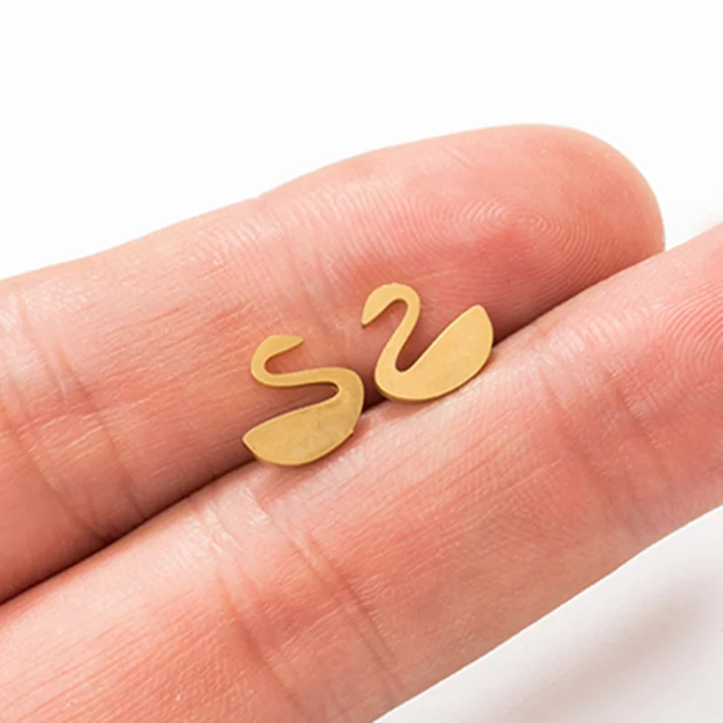 Новинка 2019 минималистичные ювелирные изделия милые маленькие серьги в виде