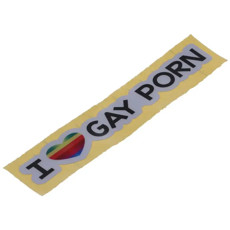 13 7 см * 2 Креативный дизайн I Love Gay порно забавное украшение автомобиля модные