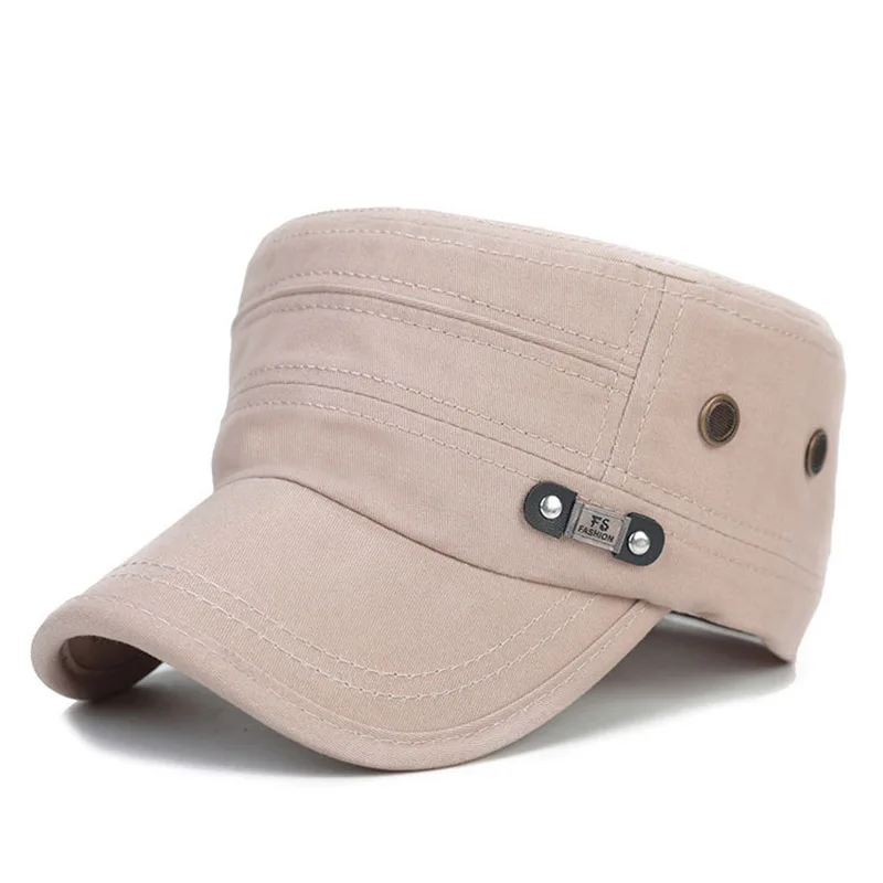 Мужская и женская армейская Кепка с плоским козырьком хлопковая военная