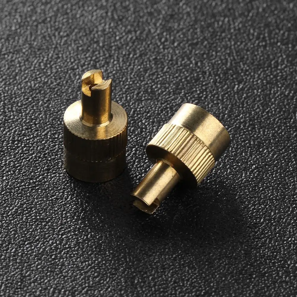 8pcs High Quality Copper Metal Slotted Head Valve Stem Caps with Core Remover Tool For Car Motorcycle Wheels Tires And Parts | Автомобили
