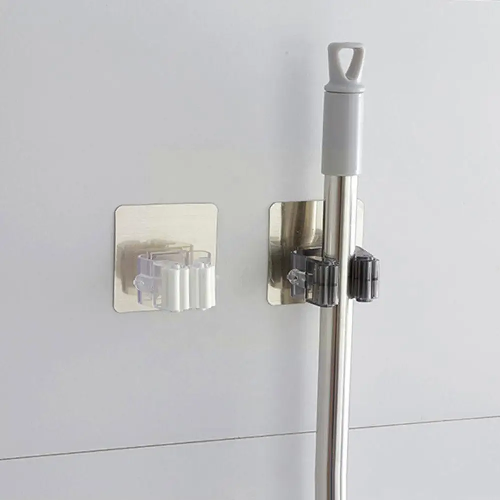 

Stick Strong Hook Bathroom Seamless Mop Holder For Bathroom Wall Mop Nail-free Wholesale Seamless Holder Clip R3I4