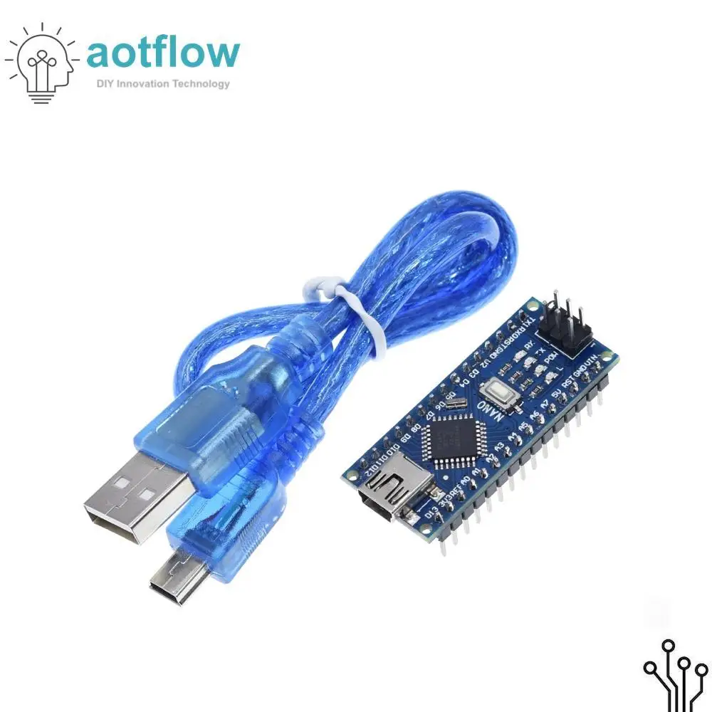 Контроллер Arduino Nano 3 0 nano CH340 ATMEGA328P Mini USB с Загрузчиком (без кабеля) для arduino