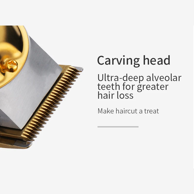 

VGR 139 New Golden Electric Hair Clipper Men Electric Hair Clipper Professional Hair Salon 20W High Power Oil Head Scissors