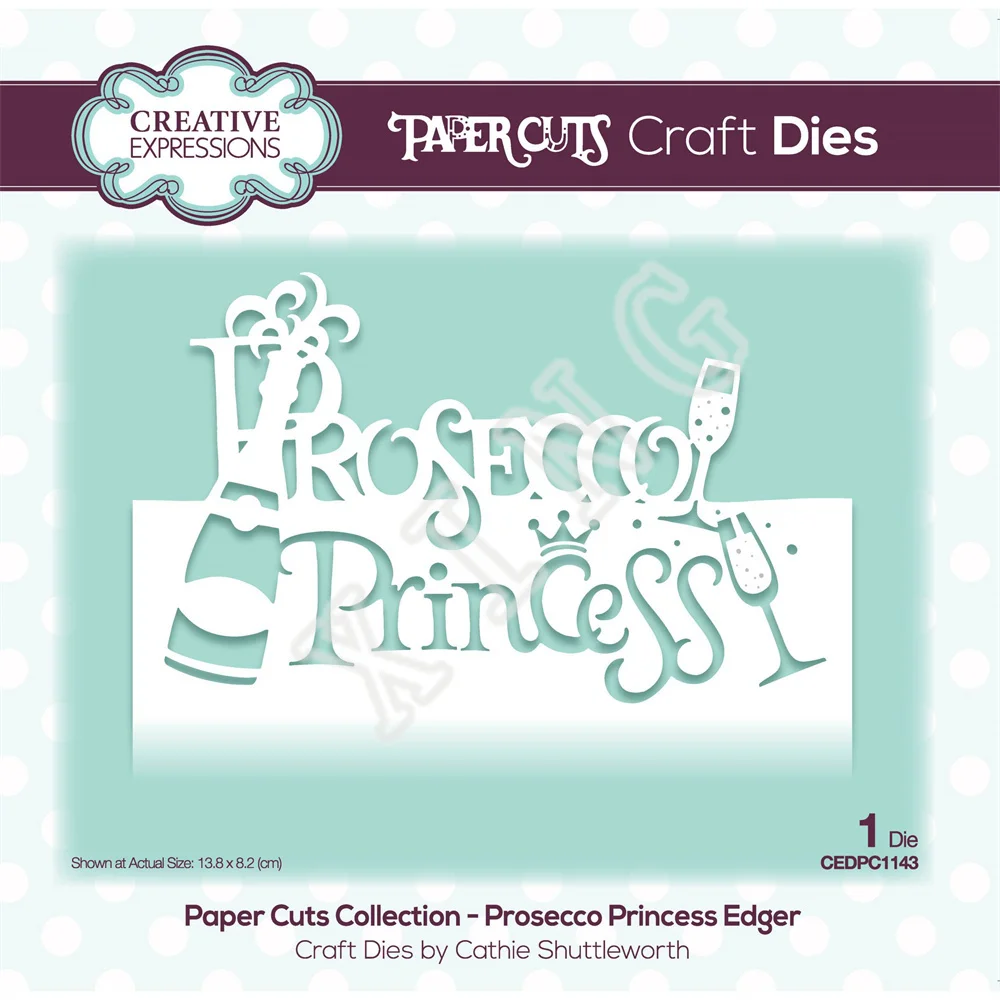 

Handmade Diy Greeting Card Prosecco Princess Craft New Metal Cutting Dies Scrapbook Diary Decoration Stencil Embossing Template