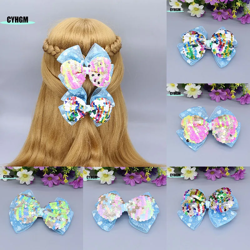 Модные новые Ленточные заколки для волос девочек шелковые шпильки милые женские