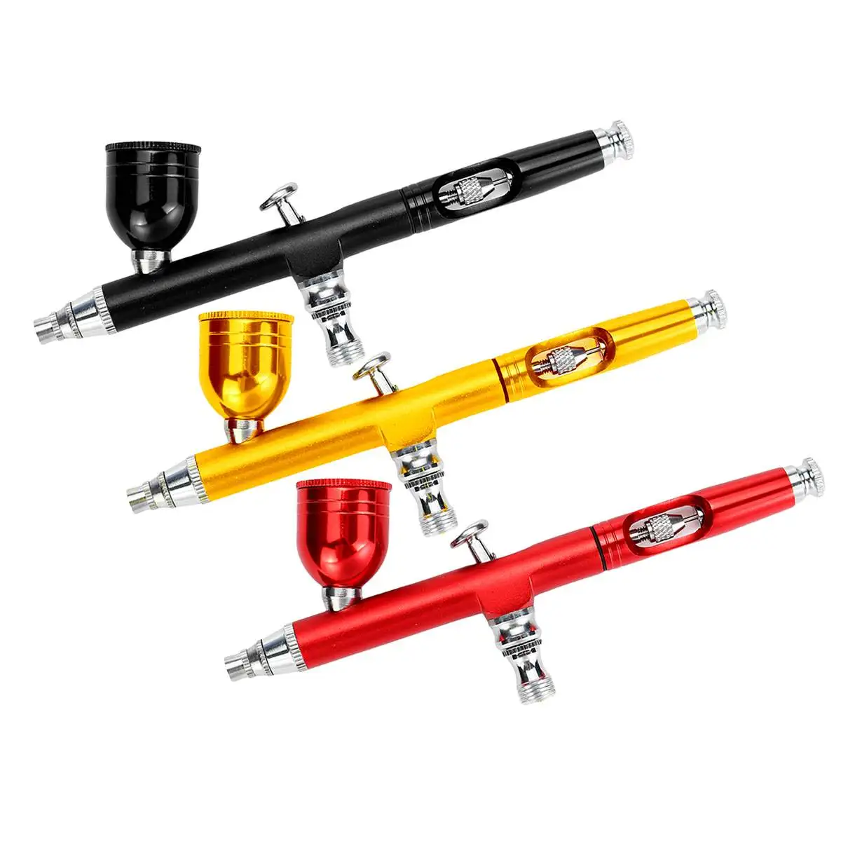 Аэрограф инструмент двойного действия с гравитационной подачей сопло 0 3 мм