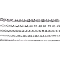 5mlot 1 2 1 5 2 0 2 4 3 0 mm stainless steel link chain bulk necklace chains for jewelry making findings supplies accessories