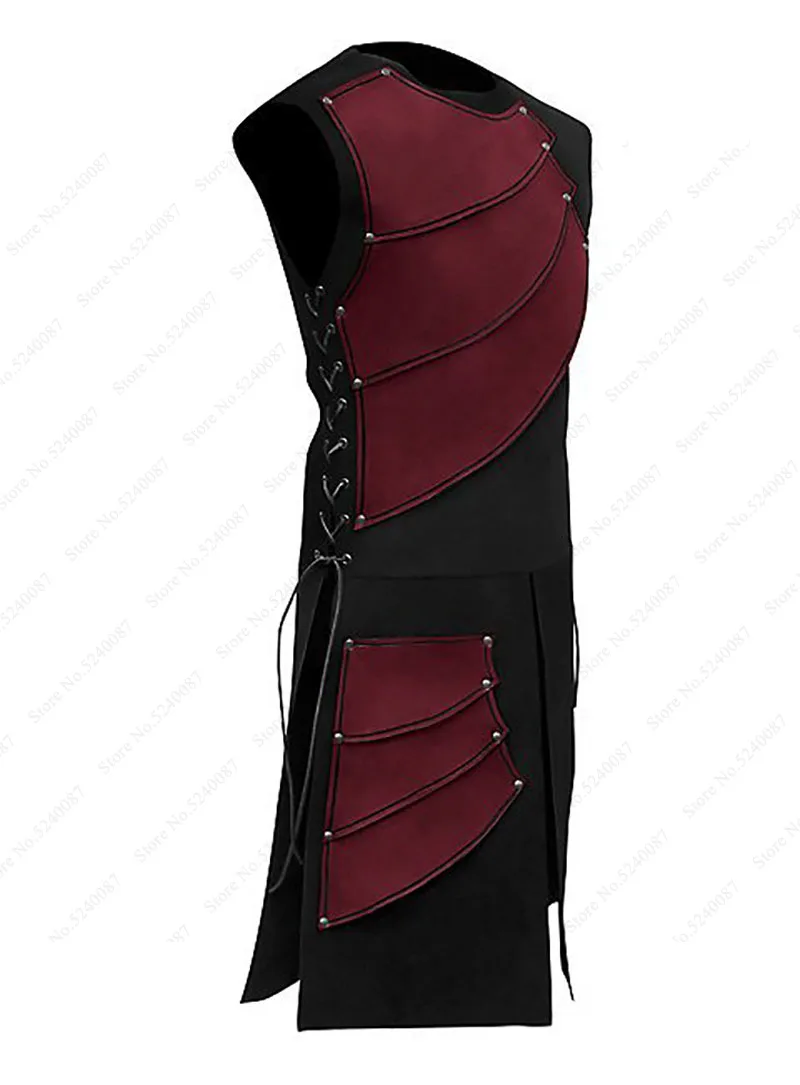 Средневековая война воин-солдат бронежилет кожаный мужской Рыцарь Armour Roman Archer