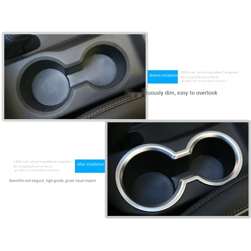 Для Hyundai Creta Ix25 2015-2019 автомобильный хромированный передний держатель для чашки