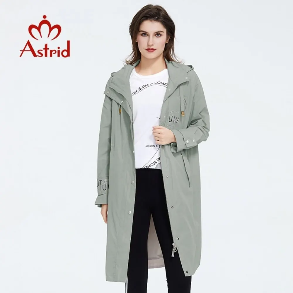Astrid 2020 Новое поступление весенний Молодежный модный длинный плащ высокое