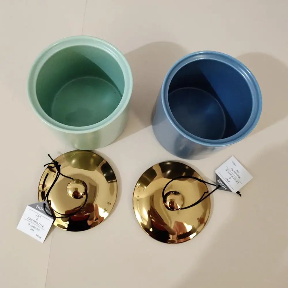 Цветной подсвечник Morandi с крышкой баночка для свечей ароматерапии подсвечники