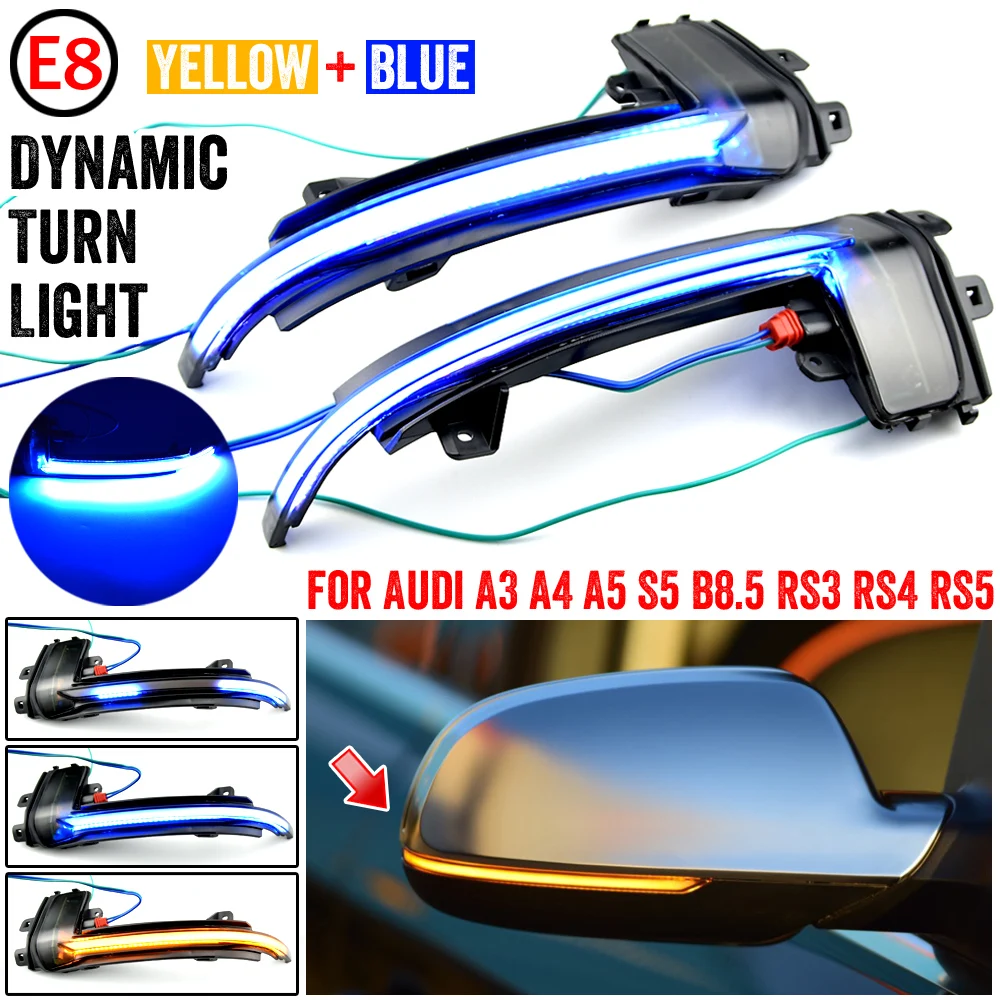 

Dynamic Blinker LED Turn Signal Light For Audi A4 A5 B8.5 S5 RS5 RS4 RS3 A3 8P 2013 Side Wing Mirror Indicator Repeater Lamp