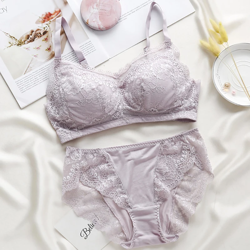 

Real Silk BraSetForWomenUnderwearPushUpLingerie WireFreeBras AndPanty PlusSizeSMLXL IntimatesFemale