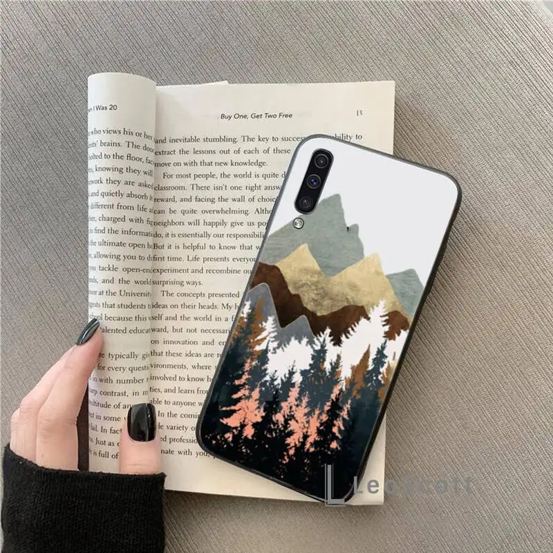 

Mountain Marble Moon Phone Case For Samsung A20 A30 30s A40 A7 2018 J2 J7 prime J4 Plus S5 Note 9 10 Plus