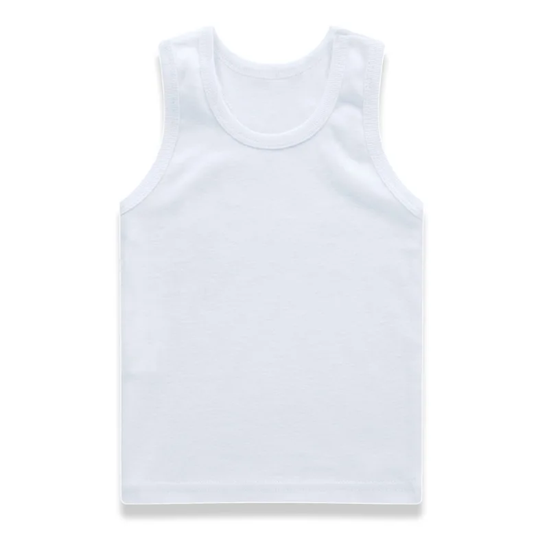 Майка для маленьких мальчиков и девочек хлопковая майка без рукавов нижнее белье
