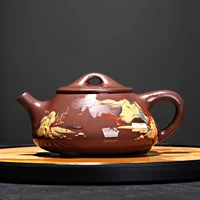 %e2%98%85monohydrate recommended pure manual undressed ore jingzhou purple clay stone gourd ladle pot famous teapot tea gifts