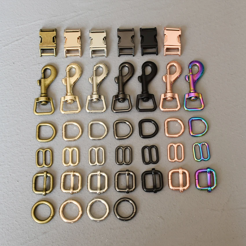

1 Pcs 15mm Metal Straps Slider D Ring Release Belt Buckle Snap Clasp Pin For Pet Dog Collar Leash Harness Accessories 15-1