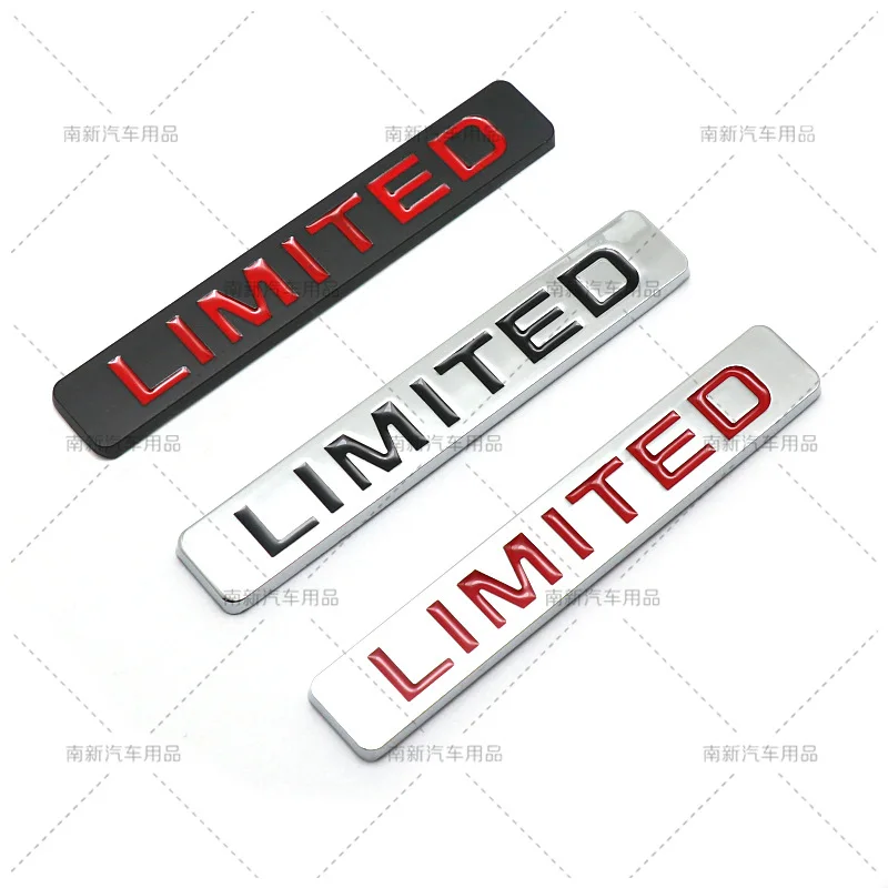 

3D Metal Limited Edition Word Badge Emblem Decals Stickers For Wrangler Liberty Cherokee Patriot Renegade Compass Accessories