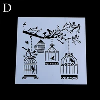new diy craft layering cage tree brids stencils for wall painting scrapbooking album decorative paper cards