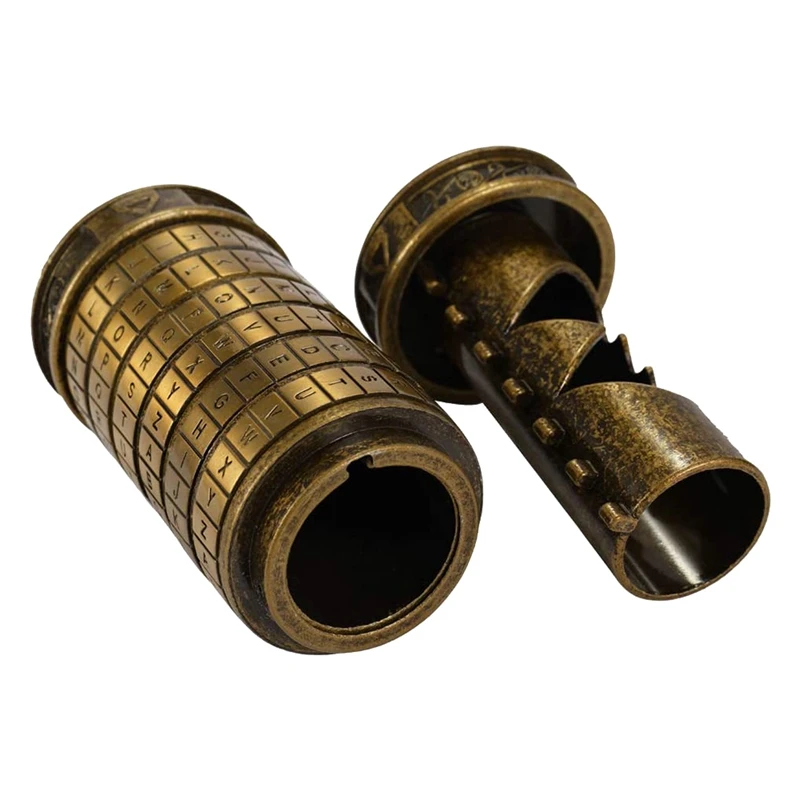 Замок в ретро-стиле замок виде цилиндра с алфавитом подарочной коробке на День