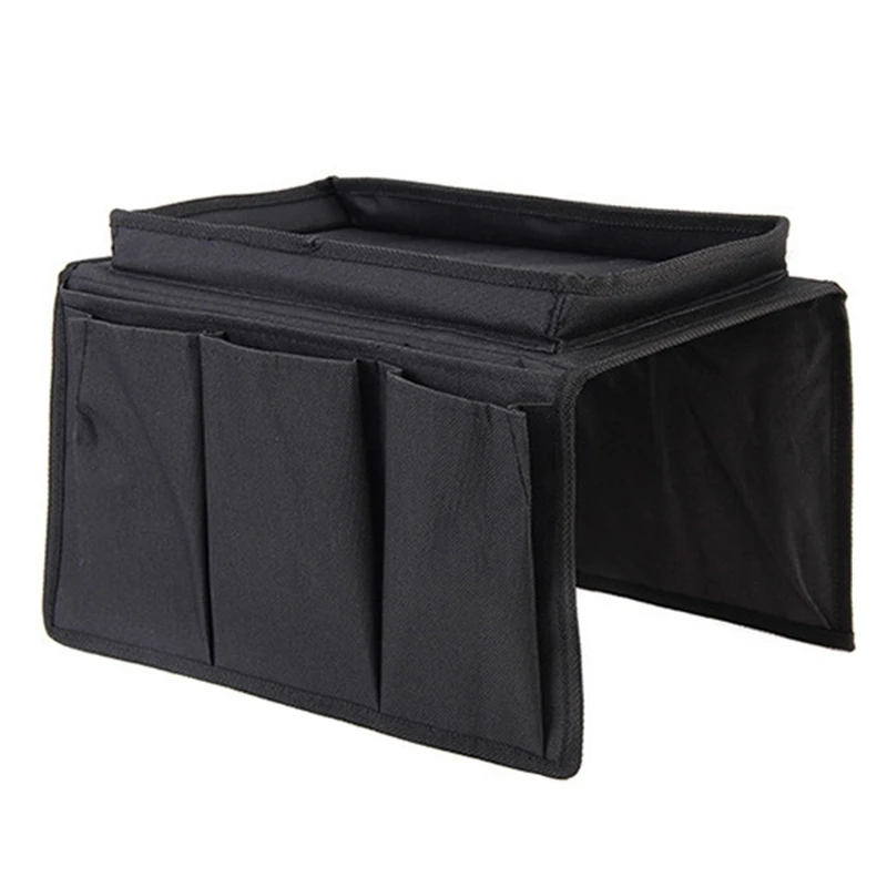 

Sofa Armrest Organizer with 4 Pockets&Cup Holder for TV Remote Control