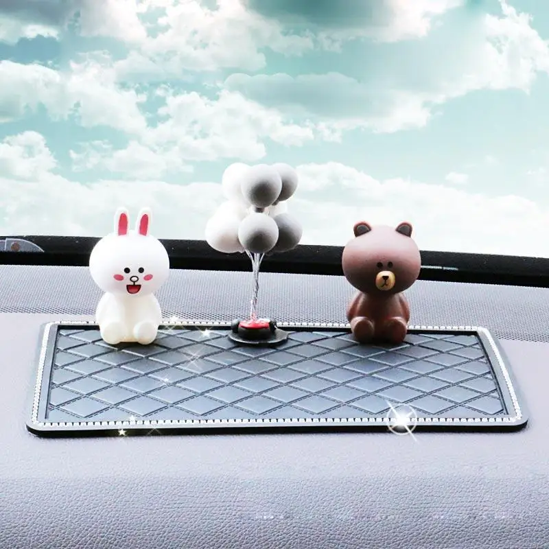 

Автомобильный нескользящий коврик из ПВХ, декоративная подушка, Нескользящая подушка, украшение приборной панели