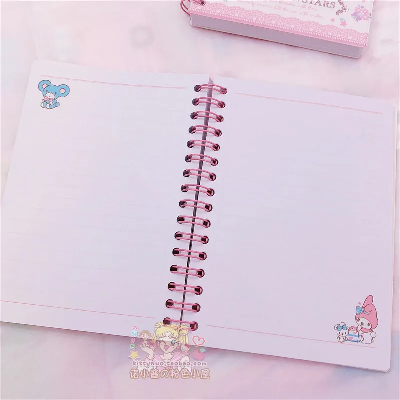 Kawaii мультяшный портативный блокнот в спирали с твердой обложкой карманный