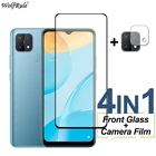 Закаленное стекло с полным покрытием для OPPO A15 A15S A35, защита экрана, Защитная пленка для объектива камеры телефона для OPPO A15S A15 A35