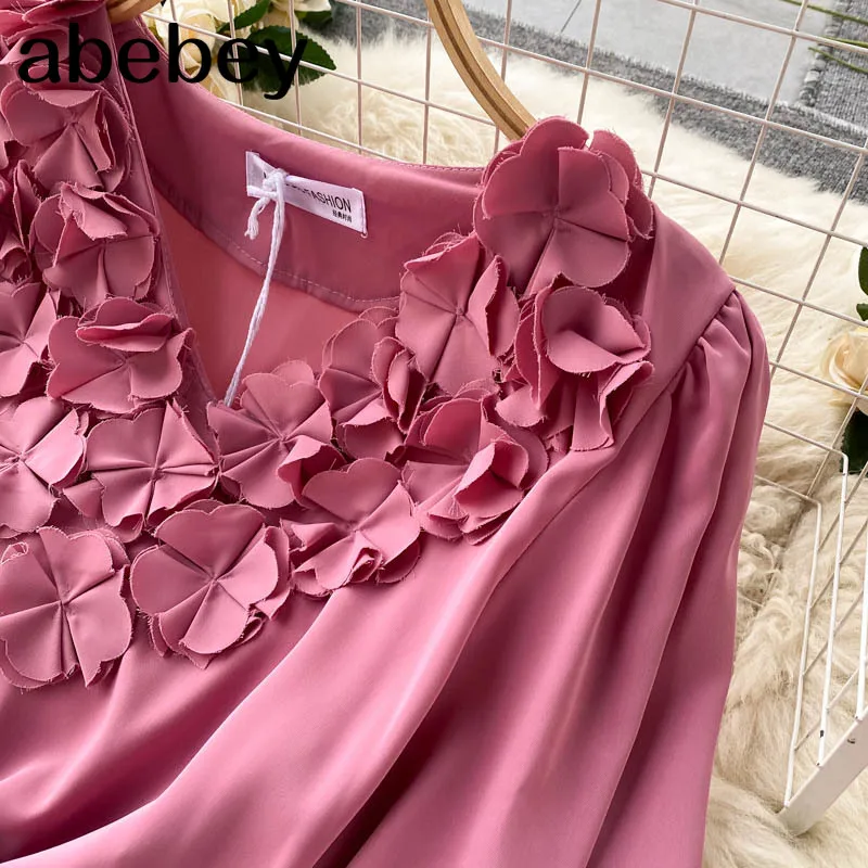 

Women Design Dress Elegant Retro Puff Sleeve V Neck A-line Dress Spring Fashion Casual Vacation Long Dress