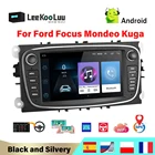 Автомобильный мультимедийный проигрыватель LeeKooLuu 2 Din, Android, GPS, Wi-Fi, Авторадио 2 Din для FORDFocusMondeoS-MAXC-MAXGalaxy, радио, задняя камера
