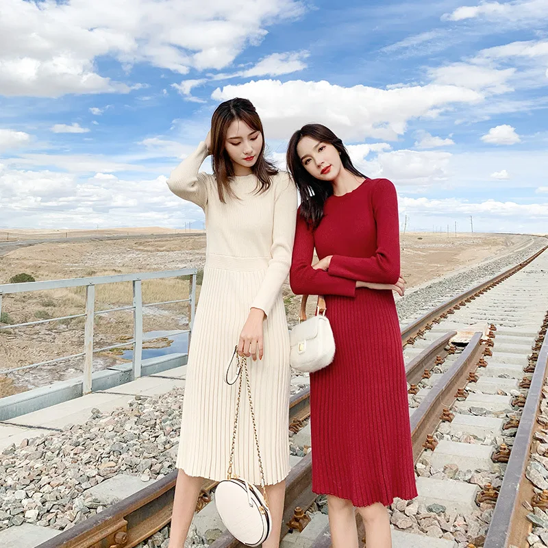 Женская длинная юбка с высокой талией Повседневная плиссированная юбка-макси