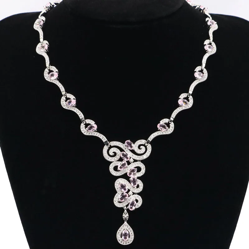 Женское ожерелье из серебра 18 19 дюймов 60x28 мм|stone pendant|crystal stone pendantwedding pendant |