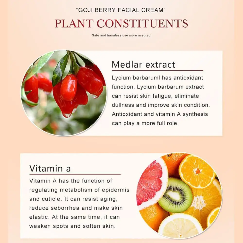 Original Goji Cream Wolfberry Night For Face Regeneration Anti Berry Skin Tighteni N7V8 | Красота и здоровье