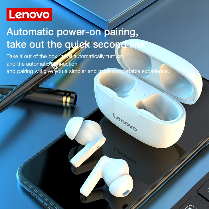 

Lenovo HT05 TWS Earphones Wireless Bluetooth 5.0 Headphone Gaming Sports Headsets Intelligent Noise Reduction HiFi Sound Earbuds