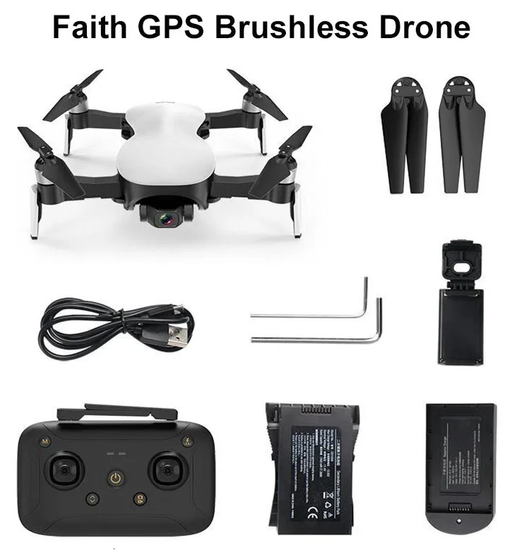 CFLY C FLY Faith PRO GPS RC складной Дрон Квадрокоптер с бесщеточным двигателем 5G 4K Wi Fi FPV HD