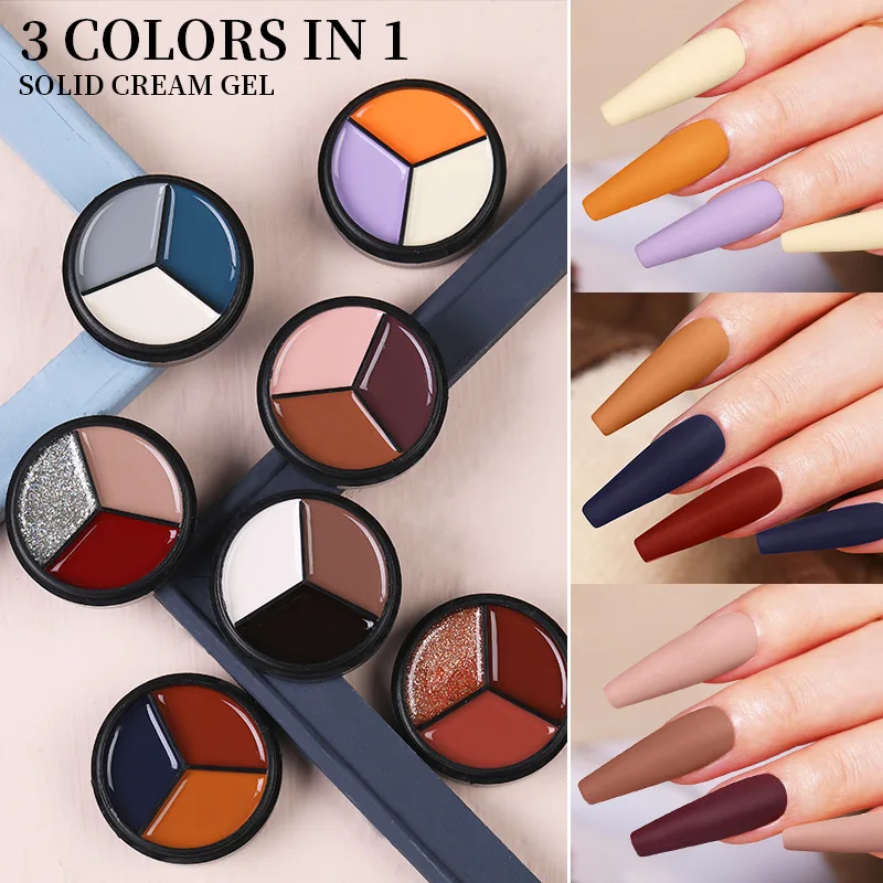 

Новый твердый разноцветный Гель-лак для дизайна ногтей, цветов, удаляемый замачиванием, СВЕТОДИОДНЫЙ УФ-Гель-лак для ногтей, гель для дизайн...