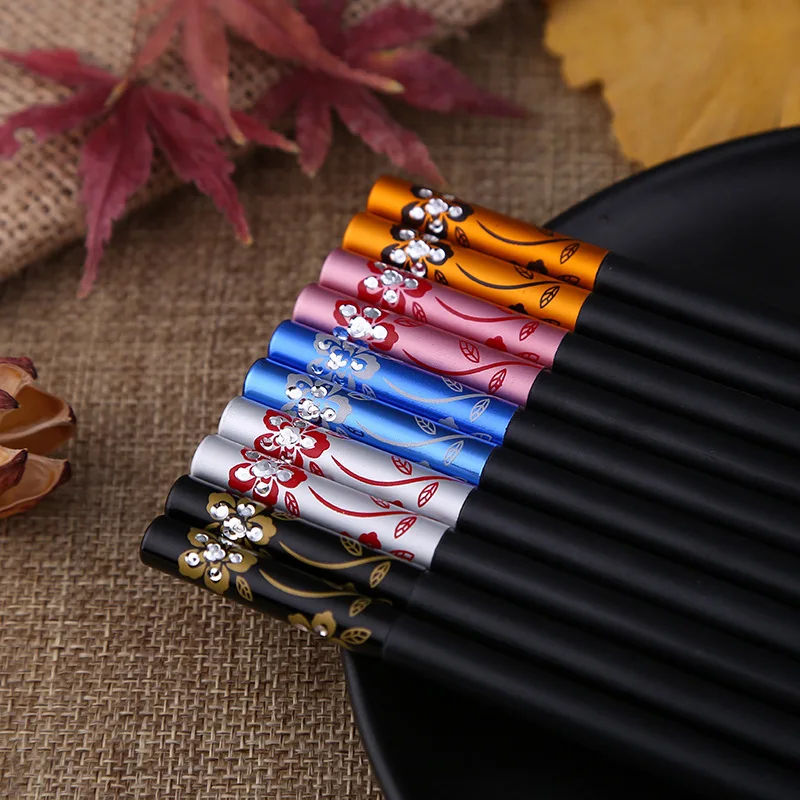 10 пар высококачественных столовых приборов набор палочек для еды в виде вишни