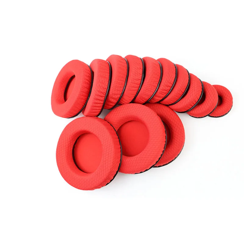 50mm-110mm Black Blue Red Sport Earpads Breathable Foam Ear Pads Cushions for Audio-Technica for Sony Headphones