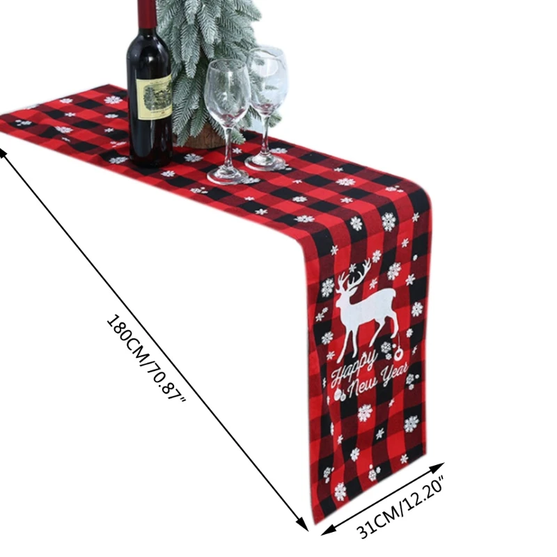 

Рождественская скатерть для праздничного стола, скатерть, подстилка для столовой, украшения для стола