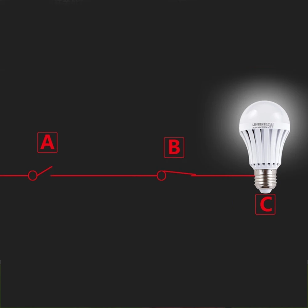 

1 PC LED Light Bulb Light Home Smart Blackout Power Failure Emergency Change Light Bulbs