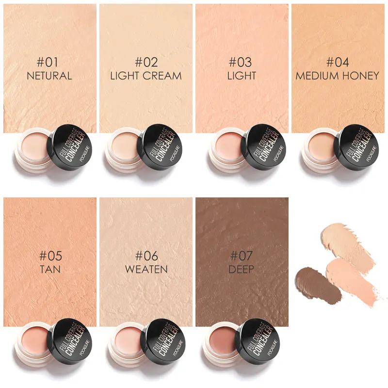 Full Coverage Concealer Lightweight Waterproof Oil-control Cream Smoothing Highest Moisturizing Texture | Красота и здоровье