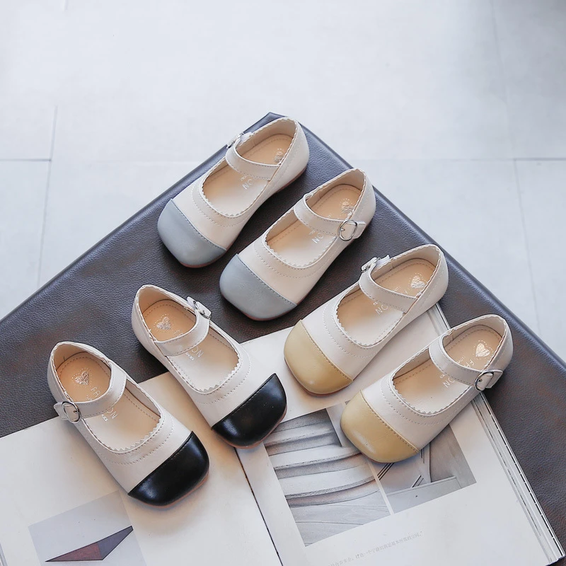 

Girls' Leather Shoes 2021 Autumn Children's Single Shoes Baby Soft Bottom Performance Shoes Princess School Elementa Shoes XZ084
