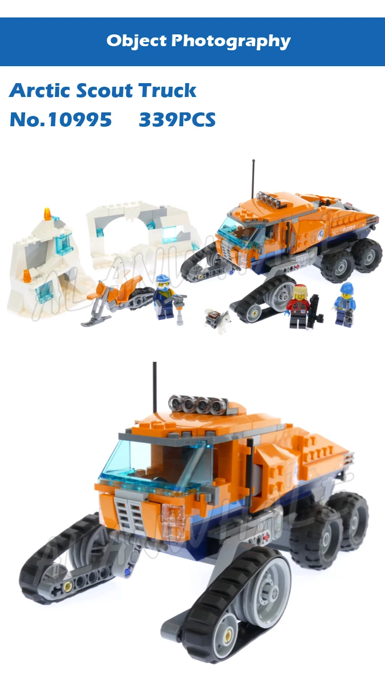 6types 2018 Arctic Theme Ice Mobile Exploration Base Plane Air Transport Model Building Blocks Toys Compatible With Bricks | Игрушки и