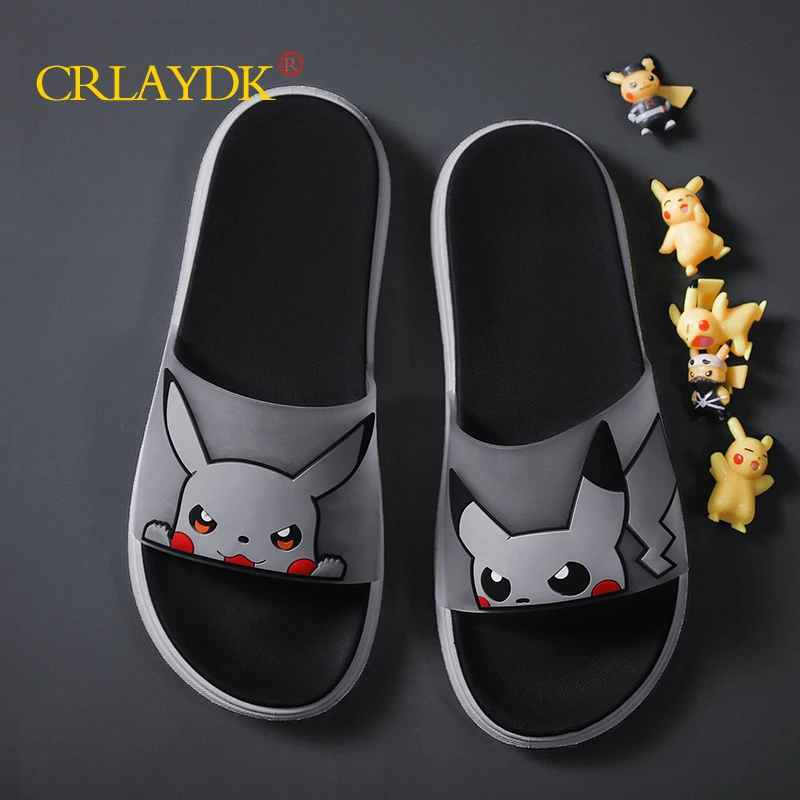 

CRLAYDK Cartoon Couple Slippers for Women Men Home Casual Summer Beach Sandals Indoor House Shoes Soft Flats Chanclas Mujer
